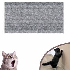 Tappetino antigraffio per gatti autoadesivo rifilabile 60 x 100 cm Tiragraffi per gatti da arrampicata fai-da-te (grigio chiaro)