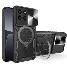 Per Honor X8b CD Texture scorrevole Camshield custodia magnetica per telefono (nero)