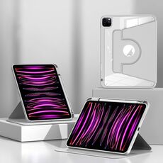 Per iPad Pro 11 2022 / Air 2022 10.9 Custodia Smart Tablet in pelle crosta magnetica con slot per penna (Grigio)