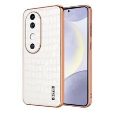 Custodia per telefono a copertura totale con cornice elettrolitica per vivo S19 AZNS (bianca)