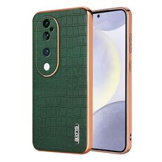 Per vivo S19 Pro AZNS Custodia per telefono a copertura totale con cornice elettrolitica in coccodrillo (verde)