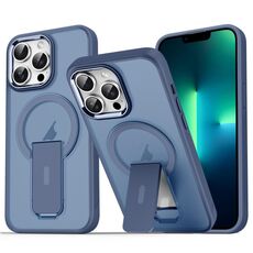 Per iPhone 13 Pro Max Custodia per telefono in acrilico + TPU MagSafe (blu scuro)