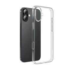 Per iPhone 16 hoco Light Series Custodia morbida in TPU per telefono (trasparente)