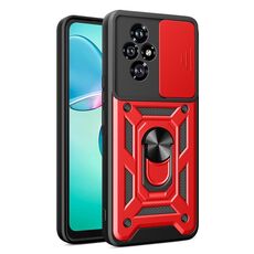 Per Honor 200 Custodia per fotocamera scorrevole TPU+PC Custodia per telefono (rosso)
