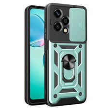 Custodia per telefono in TPU+PC con design scorrevole globale per Honor 200 Lite (verde)
