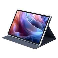 Custodia a libro in pelle per tablet Teclast T65 Max con texture antiscivolo (blu scuro)