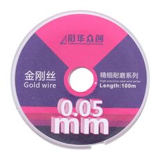 Filo diamantato per separazione schermo LCD curvo da 0,05 mm x 100 m