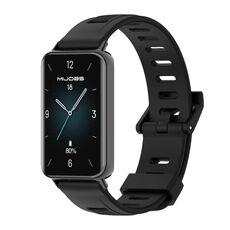 Per Honor Band 9 MIJOBS Cinturino per orologio in TPU traspirante con foro piatto (nero)
