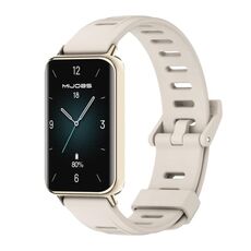 Per Honor Band 9 MIJOBS Cinturino per orologio in TPU traspirante con foro piatto (grigio oro chiaro)