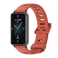 Per Honor Band 9 MIJOBS Cinturino per orologio in TPU traspirante con foro piatto (arancione nero)