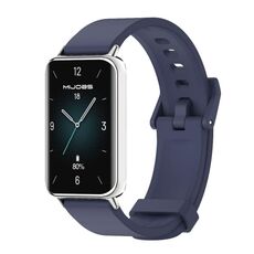 Per Honor Band 9 MIJOBS Cinturino in silicone tinta unita (blu notte argento)
