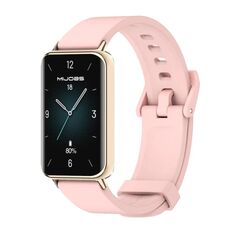 Per Honor Band 9 MIJOBS Cinturino in silicone tinta unita (oro chiaro rosa)