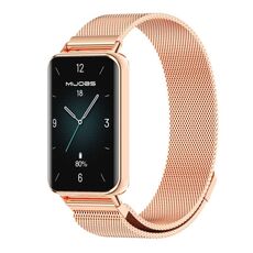 Per Honor Band 9 MIJOBS Milan Cinturino magnetico in acciaio inossidabile (oro rosa)