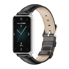 Per Honor Band 9 MIJOBS Cinturino in pelle di vacchetta (argento bambù)