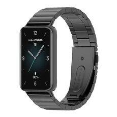 Per Honor Band 9 MIJOBS cinturino in acciaio inossidabile Bamboo (nero)