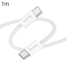 Cavo dati di ricarica hoco X104 USB-C / Type-C a USB-C / Type-C Source 60W, lunghezza: 1 m (bianco)