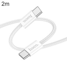 Cavo dati di ricarica hoco X104 USB-C / Type-C a USB-C / Type-C Source 60W, lunghezza: 2 m (bianco)