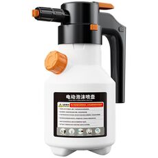 Spruzzatore elettrico di schiuma per autolavaggio da 2 litri Spruzzatore elettrico ricaricabile con vaso PA pressurizzato(Bianco)