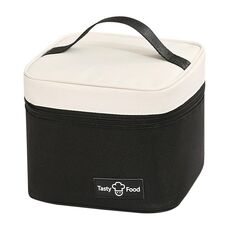 Borsa termica portatile per il pranzo, borsa per picnic all'aperto (nera)