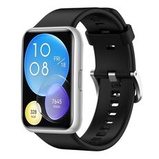 Per Huawei Watch Fit cinturino in silicone tinta unita (nero)