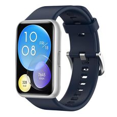 Per Huawei Watch Fit cinturino in silicone tinta unita (blu notte)