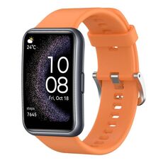 Per Huawei Watch Fit cinturino in silicone tinta unita edizione speciale (arancione)