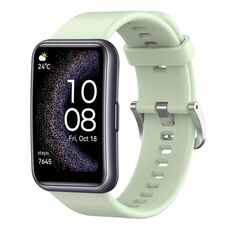 Per Huawei Watch Fit cinturino in silicone tinta unita edizione speciale (verde chiaro)