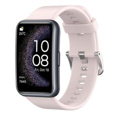 Per Huawei Watch Fit cinturino in silicone tinta unita edizione speciale (rosa)