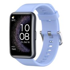 Per Huawei Watch Fit cinturino in silicone tinta unita edizione speciale (azzurro)