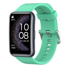 Per Huawei Watch Fit cinturino in silicone tinta unita edizione speciale (verde)