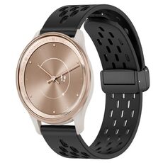 Per cinturino in silicone con chiusura magnetica pieghevole GarminMove Trend da 20 mm (nero)
