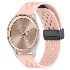 Per cinturino in silicone con chiusura magnetica pieghevole GarminMove Trend da 20 mm (rosa)