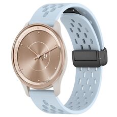 Per cinturino in silicone con chiusura magnetica pieghevole GarminMove Trend da 20 mm (azzurro)