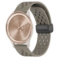 Per cinturino in silicone con chiusura magnetica pieghevole GarminMove Trend da 20 mm (cenere spaziale)
