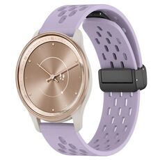 Per cinturino in silicone con chiusura magnetica pieghevole GarminMove Trend da 20 mm (viola)