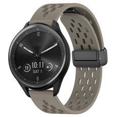 Per cinturino in silicone con chiusura magnetica pieghevole Garmin Vivomove Sport da 20 mm (cenere spaziale)