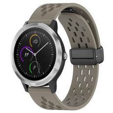 Per cinturino in silicone con chiusura magnetica pieghevole Garmin Vivoactive3 da 20 mm (cenere spaziale)
