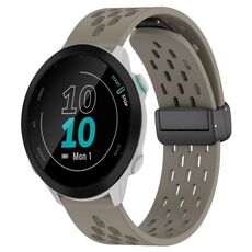 Per cinturino in silicone con chiusura magnetica pieghevole Garmin Forerunner 55 da 20 mm (cenere spaziale)
