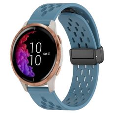 Per cinturino in silicone con chiusura magnetica pieghevole Garmin Venu da 20 mm (blu)