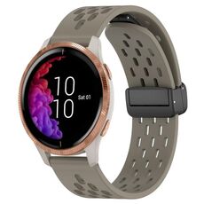 Per cinturino in silicone con chiusura magnetica pieghevole Garmin Venu da 20 mm (cenere spaziale)