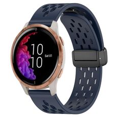 Per cinturino in silicone con chiusura magnetica pieghevole Garmin Venu da 20 mm (blu notte)