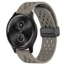 Per cinturino in silicone con chiusura magnetica pieghevole Garmin VivoMove Style da 20 mm (cenere spaziale)