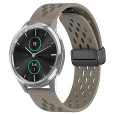 Per cinturino in silicone con chiusura magnetica pieghevole Garmin VivoMove Luxe da 20 mm (cenere spaziale)