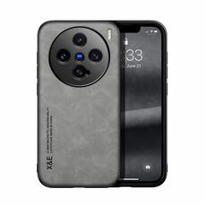 Per vivo X200 Pro mini Custodia per telefono in pelle magnetica Skin Feel (grigio chiaro)