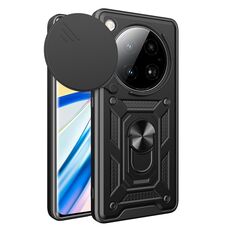 Per Infinix Zero 40 5G Custodia per fotocamera scorrevole TPU+PC (nero)