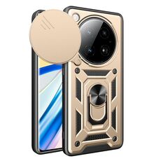 Per Infinix Zero 40 5G Custodia per fotocamera scorrevole in TPU+PC (oro)