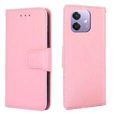 Per OPPO A3 5G India Custodia in pelle con texture di cristallo (rosa)
