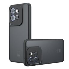 Per Motorola Edge 50 Neo Armor Precise Hole PC Hybrid TPU Custodia per telefono (nero satinato)