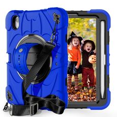 Per iPad mini 6 Bat Hand Grip Giradischi Supporto Tablet Custodia (Blu Nero)