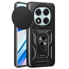 Per Redmi Note 14 Pro 5G Custodia per fotocamera scorrevole in TPU+PC (nero)